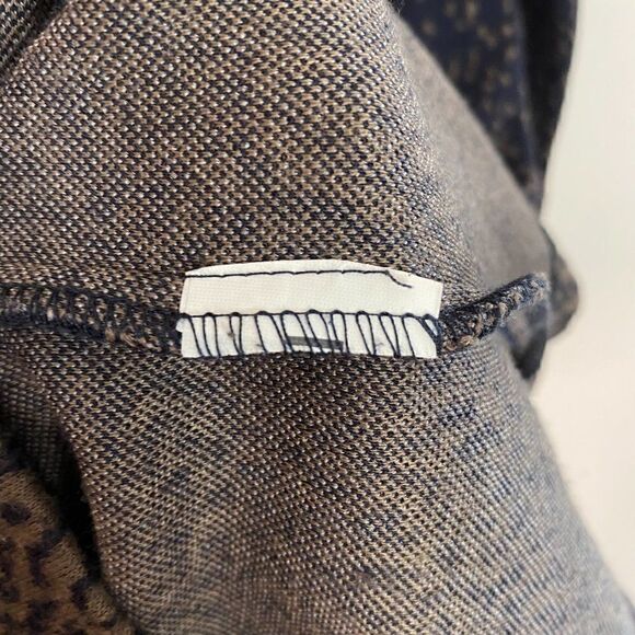 CLEARANCE - La Fee Maraboutee Navy Blue and Brown Speckled Sweater Dress - Picture 8 of 8